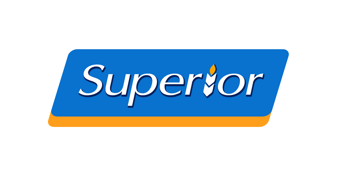 Logotipo de Corporación Superior, empresa líder en alimentos de calidad en Ecuador y Latinoamérica.