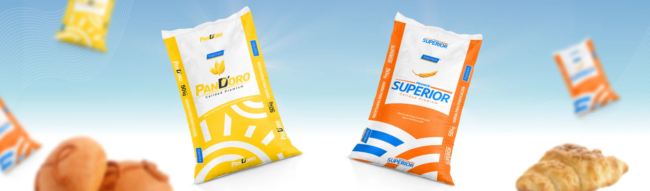 Harinas Superior para panificación y reposteria en Ecuador, industria de alimentos.